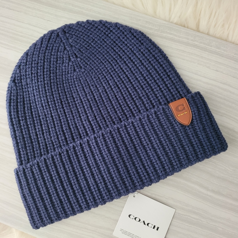Coach | Rib Knit Merino Wool Hat